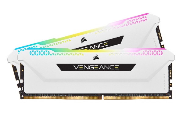 VENGEANCE RGB PRO SL ホワイト CMH32GX4M2E3200C16W ［DIMM DDR4