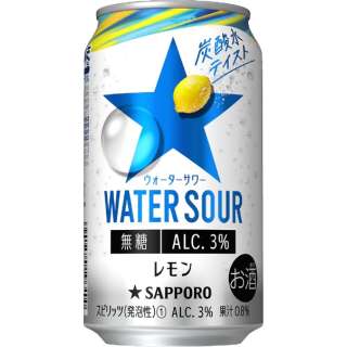 24部札幌（Sapporo）WATER SOUR柠檬３度350ml[罐装Chu-Hi]