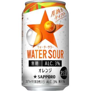 24部札幌（Sapporo）WATER SOUR橙子３度350ml[罐装Chu-Hi]