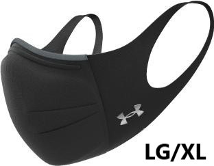 パフォーマンスマスク UA スポーツマスク フェザーウエイト(LG/XLサイズ/ブラック×ブラック×シルバークローム) 1372228