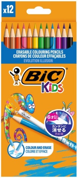 色鉛筆】BICKIDS消せる色鉛筆12色 BKEVOILLPK12 BICジャパン｜BIC JAPAN 通販 | ビックカメラ.com