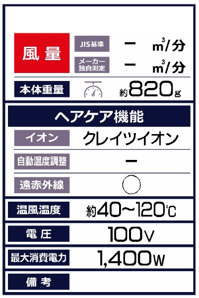 エレメア ドライ FN RCID-G01A クレイツ｜CREATE ION 通販 ...