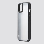 iPhone 13 mini対応 5.4inch ハーフマットガラス＆TPU複合素材ケース「Etanze Lite」 ブラック DCS-IPEL21SBK