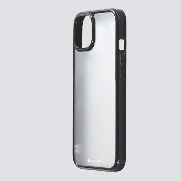 iPhone 13 mini対応 5.4inch ハーフマットガラス＆TPU複合素材ケース「Etanze Lite」 ブラック DCS-IPEL21SBK_1