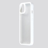 iPhone 13 対応 6.1inch 2眼 ハーフマットガラス＆TPU複合素材ケース「Etanze Lite」 ホワイト DCS-IPEL21M2WH