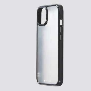 iPhone 13 Pro Max対応 6.7inch ハーフマットガラス＆TPU複合素材ケース「Etanze Lite」 ブラック DCS-IPEL21LBK