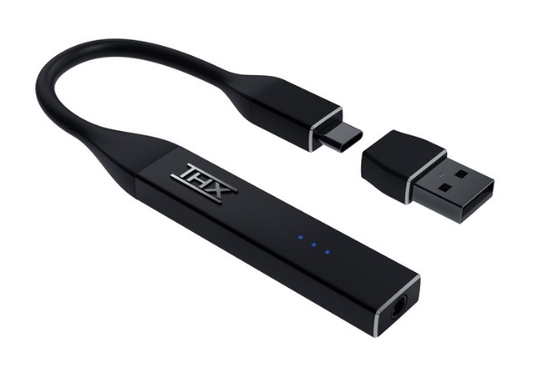 オーディオ変換プラグ [USB-C＋USB-A オス→メス φ3.5mm] THX ONYX