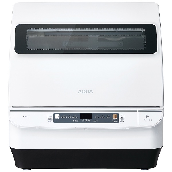 【品質割引】154) AQUA アクア 食器洗い機 送風乾燥機能付き ADW-GM1 ホワイト 4人向け 食洗機 食乾 庫内ステンレス 2018年製 食器洗い乾燥機