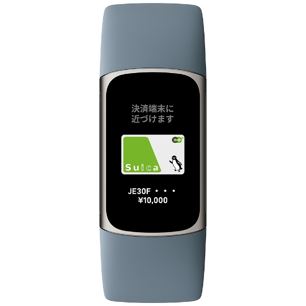 Fitbit Charge5 GPS搭載フィットネストラッカー スチールブルー