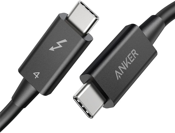 Anker USB-C & USB-C Thunderbolt 4 100W ケーブル ブラック A8859011