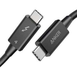 Anker USB-C & USB-C Thunderbolt 4 100W ケーブル ブラック A8859011 [USB Power Delivery対応]