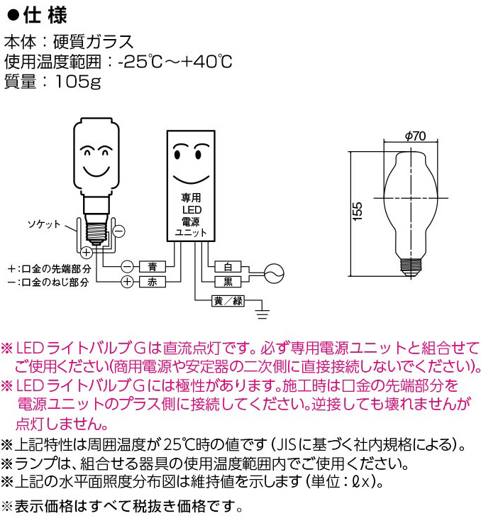 LEDioc LED���C�g�o���uG 12W (�d���F)(E26����) LDS12L-G/GD [E26 /�d���F /1�� /�S�����^�C�v]_3