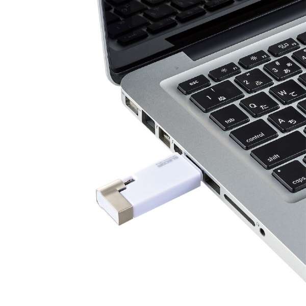 USBメモリ MFi認証(Android/iOS/Mac/Windows11対応) ホワイト MF-LGU3B016GWH [16GB /USB TypeA＋USB TypeC＋Lightning /USB3.2 /キャップ式]_9