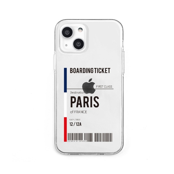 トレンド iPhone 13 対応 6.1inch 直営店 2眼 Dparks ソフトクリアケース DS21165i13 Paris