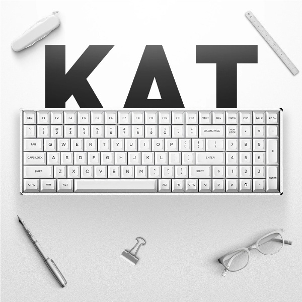 ゲーミングキーボード F96 KAT(英語配列) ホワイト iq-f96-kat-white-wired-rgb-red [有線 /USB]