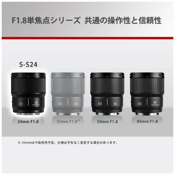 カメラレンズ LUMIX S 24mm F1.8 S-S24 [ライカL /単焦点レンズ]