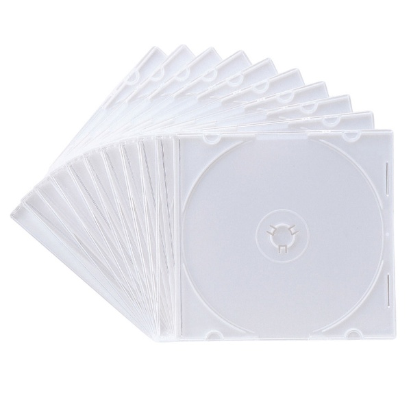 Blu-ray/DVD/CD対応 ポータブルハードケース 8枚収納 ホワイト FCD