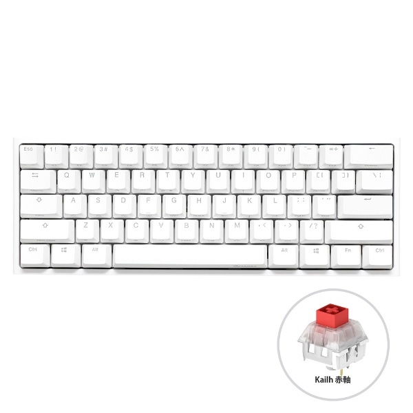 SALE／74%OFF】 DUCKY ゲーミングキーボード One 2 Mini RGB 60% 赤軸 英語配列 ホワイト  RGBMINIPWKBRED blog.biopoint.com.br