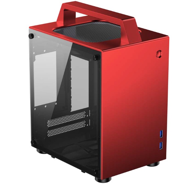 PCケース T8 美品 保証 レッド RED