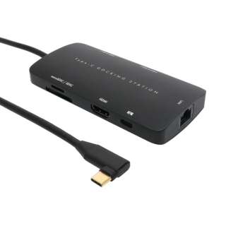 mUSB-C IXX J[hXbg2 / HDMI / LAN / USB-A2 / USB-Cn USB PDΉ 100W hbLOXe[V UDS-4K02P/BK [USB Power DeliveryΉ]