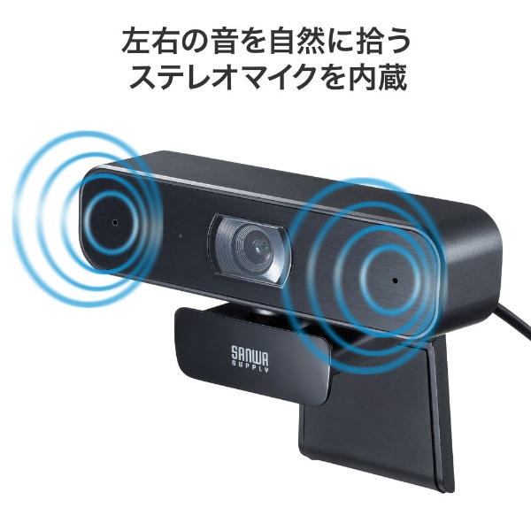 ウェブカメラ マイク内蔵 CMS-V64BK [有線] サンワサプライ｜SANWA