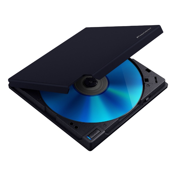 ポータブルブルーレイドライブ (Mac/Windows11対応) ムーンライトブラック BDR-XD08MB-S [USB-A／USB-C]
