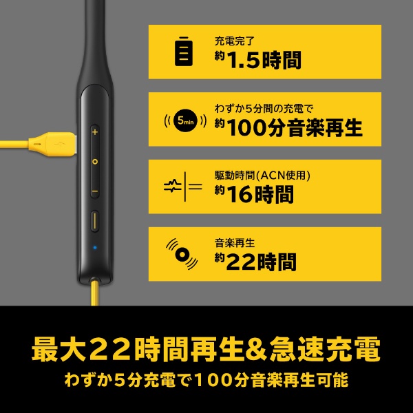 ブルートゥースイヤホン カナル型 realme Buds Wireless Pro グリーン RMA208GR [ワイヤレス(ネックバンド)  /ノイズキャンセリング対応 /Bluetooth対応] realme｜リアルミー 通販 | ビックカメラ.com