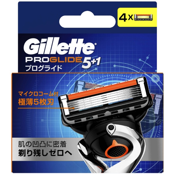 Gillette（ジレット）プログライドマニュアル替刃4個入 ジレット