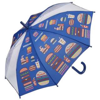子ども傘 （50cm） バーガーコンクス ハンバーガー＆ポテトミックス UB1_528583 [雨傘 /子供用]