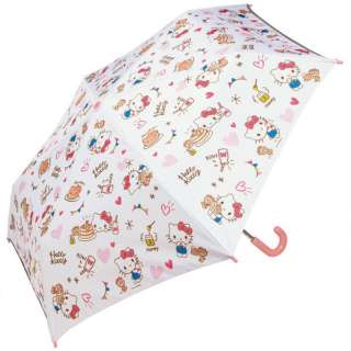 子ども用 折りたたみ傘 （53cm） サンリオ ハローキティ おやつタイム UBOT1_538858 [雨傘 /子供用]