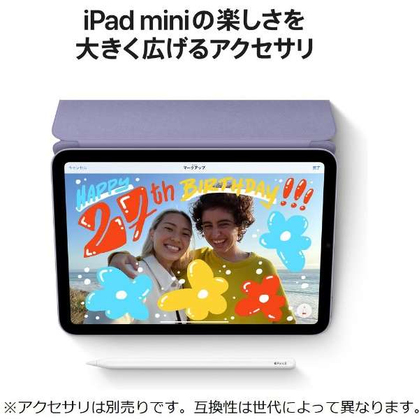 iPad mini（第6世代） A15 Bionic 8.3型 Wi-Fi ストレージ：256GB  MK7T3J/A スペースグレイ_5