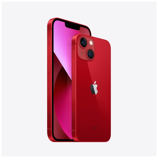 【SIMフリー】iPhone 13 A15 Bionic 6.1型 ストレージ：128GB デュアルSIM（nano-SIMとeSIMx2）  MLNF3J/A (PRODUCT)RED