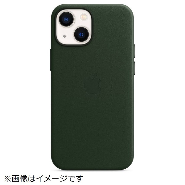 【純正】MagSafe対応 iPhone 13 mini レザーケース セコイアグリーン MM0J3FE/A