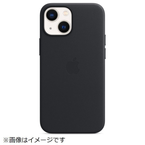 【純正】MagSafe対応 iPhone 13 mini レザーケース ミッドナイト MM0M3FE/A ミッドナイト