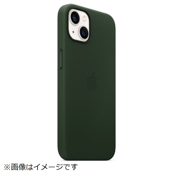 【新品】純正 iPhone 13 レザーケース・セコイアグリーン