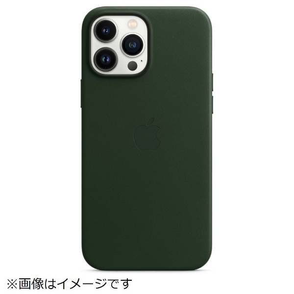 【純正】MagSafe対応 iPhone 13 Pro Max レザーケース セコイアグリーン MM1Q3FE/A