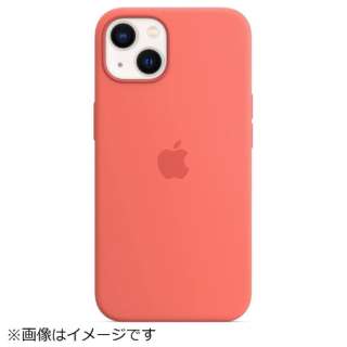 【純正】MagSafe対応 iPhone 13 シリコーンケース ピンクポメロ MM253FE/A