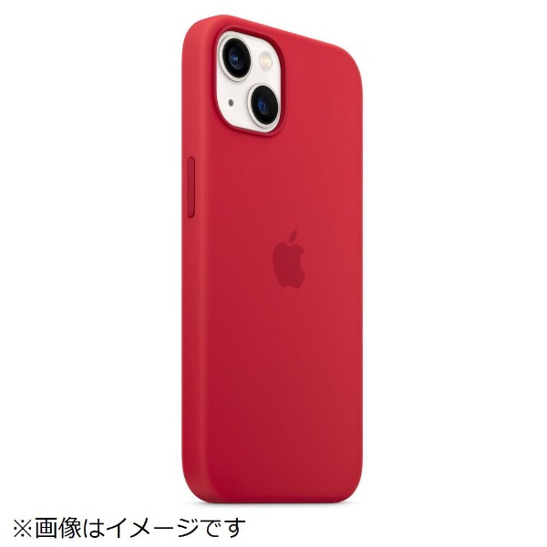 iPhone13 128GB red 純正シリコンカバー付-