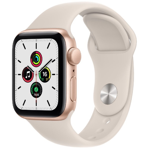 Apple Watch SE（第1世代：GPSモデル）40mmゴールドアルミニウムケースとスターライトスポーツバンド ゴールドアルミニウム  MKQ03J/A （第1世代） アップル｜Apple 通販