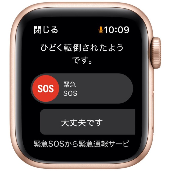 Apple Watch SE(GPSモデル)40mm MKQ03J/A ゴールド-