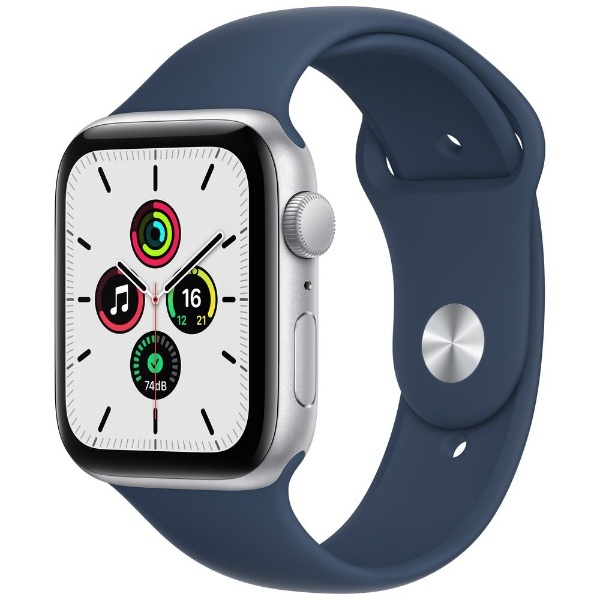 Apple Watch SE（第1世代：GPSモデル）44mmシルバーアルミニウムケースとアビスブルースポーツバンド シルバーアルミニウム  MKQ43J/A （第1世代） アップル｜Apple 通販