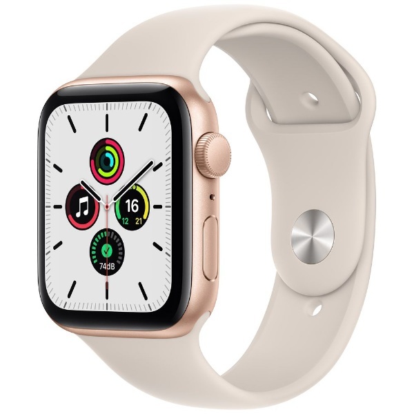 Apple Watch SE（第1世代：GPSモデル）44mmゴールドアルミニウムケースとスターライトスポーツバンド ゴールドアルミニウム  MKQ53J/A （第1世代） アップル｜Apple 通販