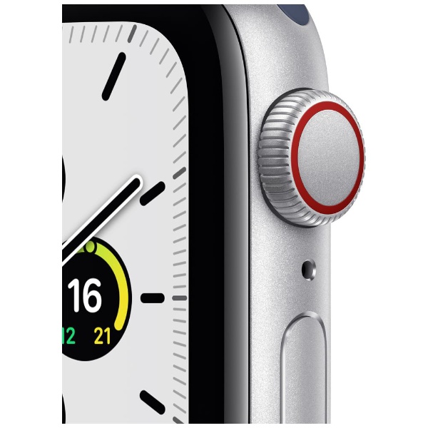 Apple Watch SE（GPS+Cellularモデル）40mmシルバーアルミニウムケース