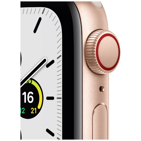 Apple Watch SE（第1世代：GPS+Cellularモデル）40mmゴールドアルミニウムケースとスターライトスポーツバンド  ゴールドアルミニウム MKQX3J/A （第1世代）