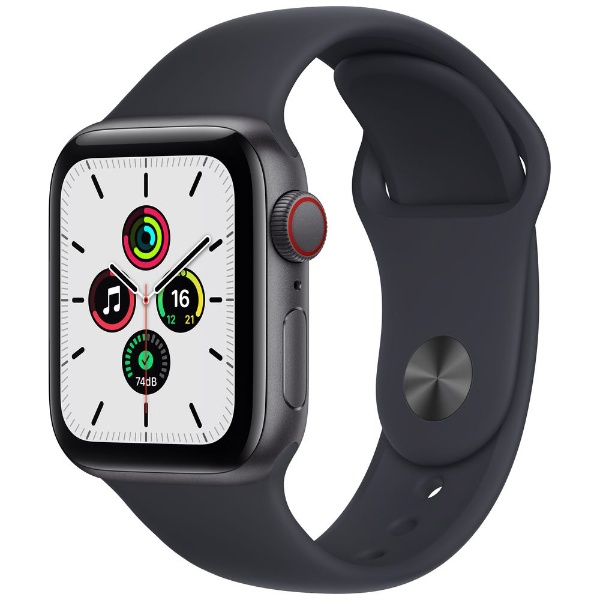 ビックカメラ.com - Apple Watch  SE（第1世代：GPS+Cellularモデル）40mmスペースグレイアルミニウムケースとミッドナイトスポーツバンド スペースグレイアルミニウム  MKR23J/A （第1世代）