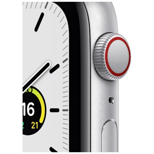 Apple Watch SE（第1世代：GPS+Cellularモデル）44mm シルバーアルミニウムケースとアビスブルー/モスグリーンスポーツループ  MKT03J/A （第1世代）