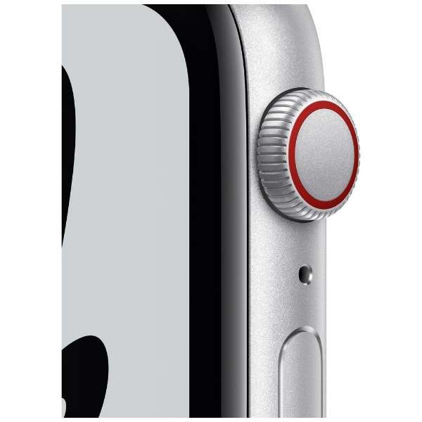 Apple Watch Nike ＳＥ(GPS+Cellular型号)44mm银铝包和纯的白铂/黑色Nike运动带银铝MKT63J/A(第1代)_2