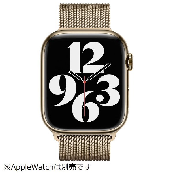Apple Watch 45mmケース用ゴールドミラネーゼループ