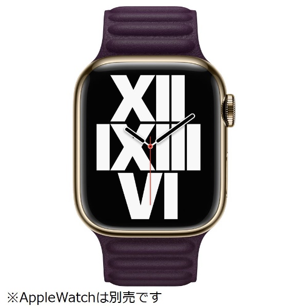 PC周辺機器アップル Apple Watch 41mmケース用 ダークチェリーレザーリンク/