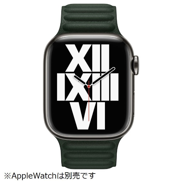 専門ショップ Watch Apple 41mm セコイアグリーン レザーリンクS/M 